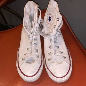 All white converse